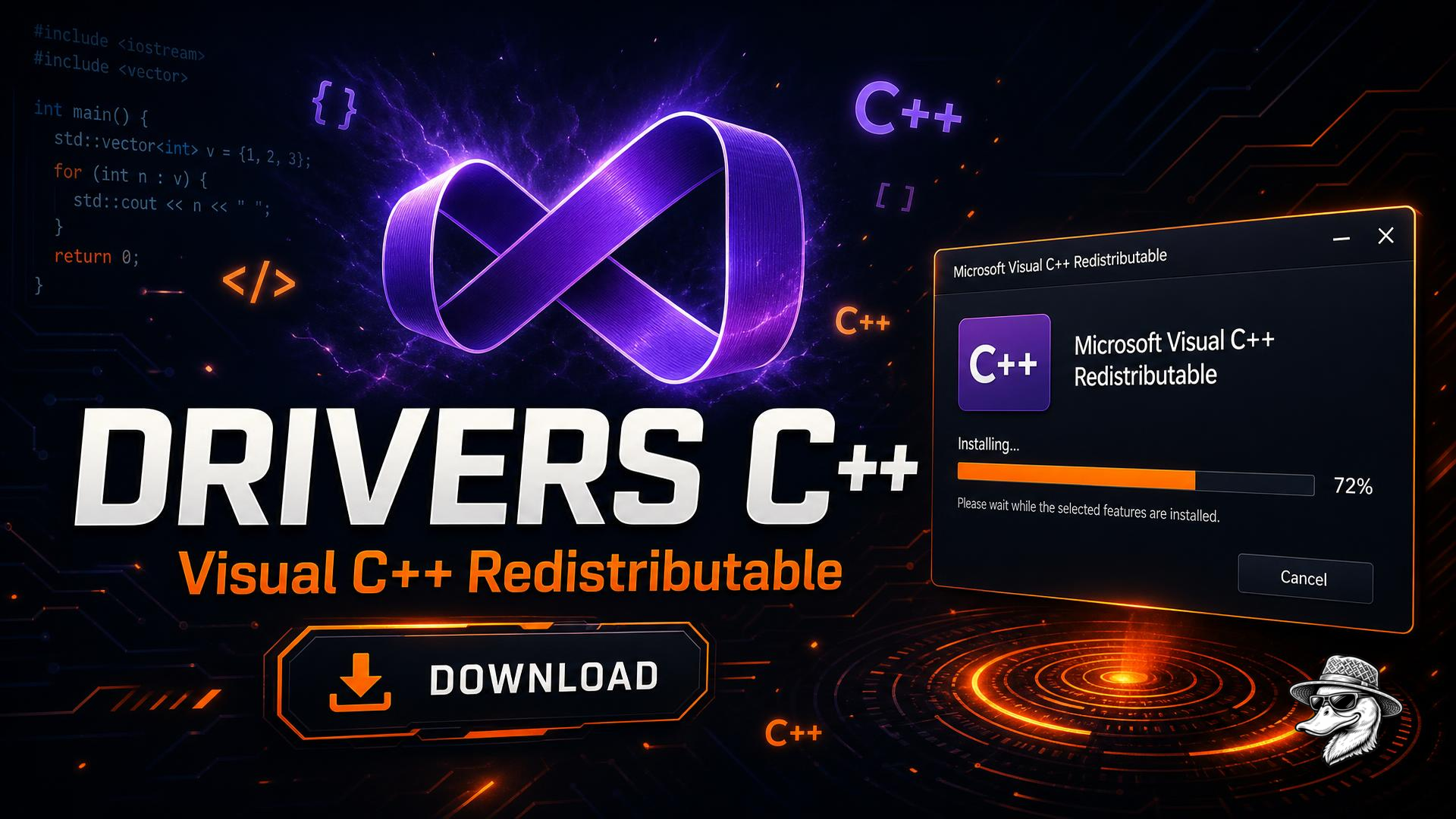 Pacote de drivers Visual C++ Redistributable