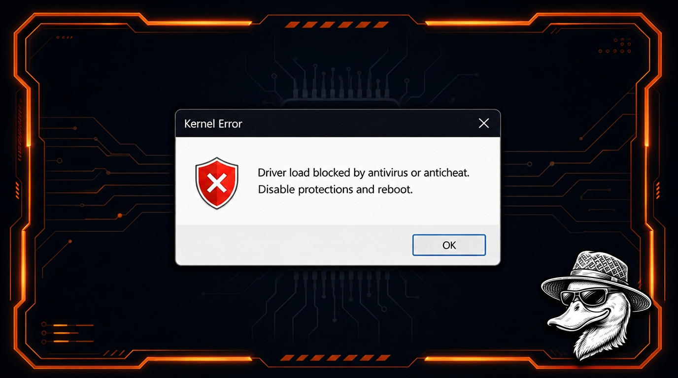 Exemplo do erro: Kernel Steps